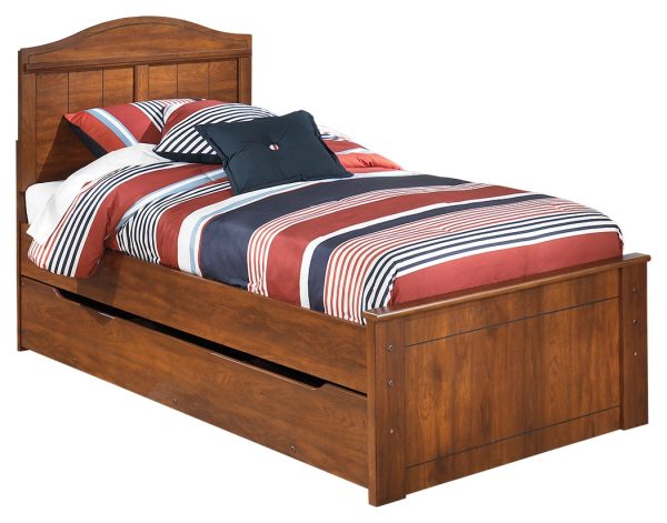 Barchan B228B9 Medium Brown Twin Panel Bed with Trundle Online Sale