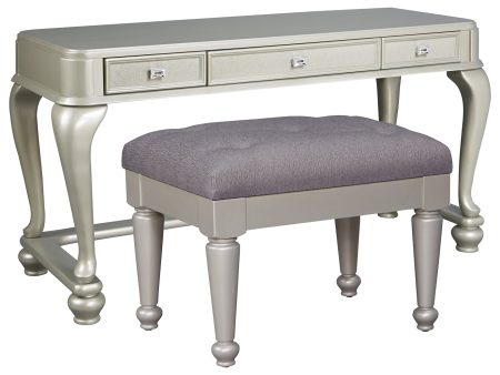 Coralayne B650 Silver Vanity with Stool For Cheap