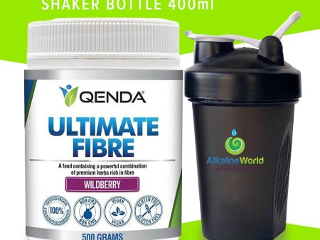 QENDA Ultimate Fibre - Organic Wildberry Flavour - 500g FREE SHAKER For Discount