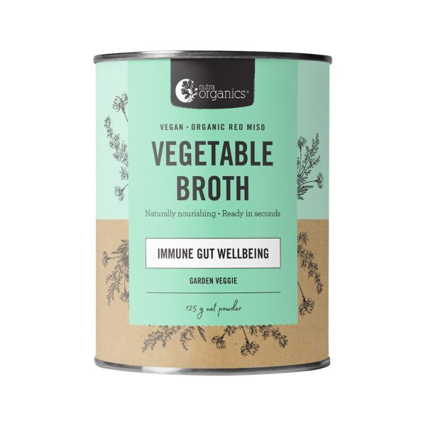 Nutra Organics Broth Vegetable Garden Veggie 125g Discount