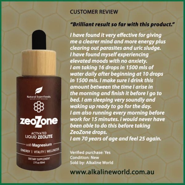 ZeoZone Activated Liquid Zeolite 60ml For Sale