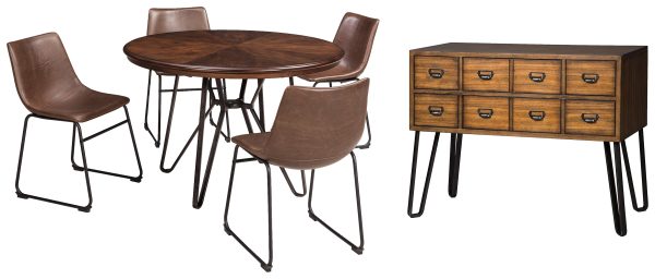 Centiar D372 Two-tone Brown 6-Piece Dining Room Set Supply