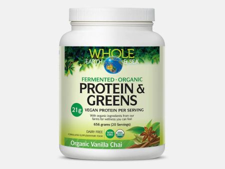 Whole Earth & Sea Protein & Greens Organic Vanilla Chai 656g Hot on Sale