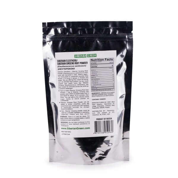 Siberian Green Siberian Ginseng Dried Root Powder 200g Online