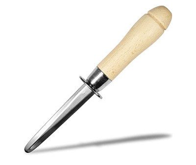 Stainless Steel Oyster Opener With Wooden Handle, Long Tip on Sale