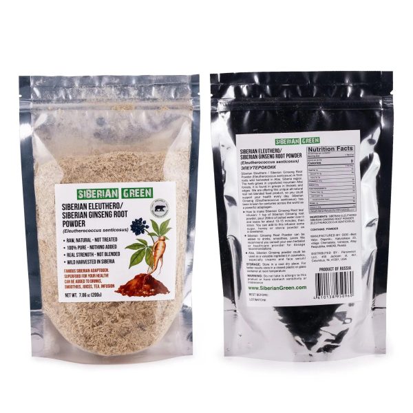 Siberian Green Siberian Ginseng Dried Root Powder 200g Online