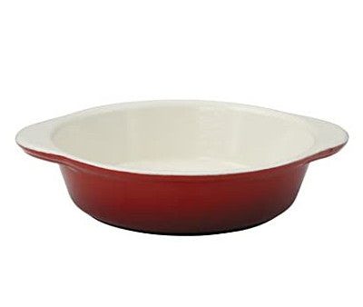 Chasseur Cast Iron Round Gratin Dishes, Red For Cheap