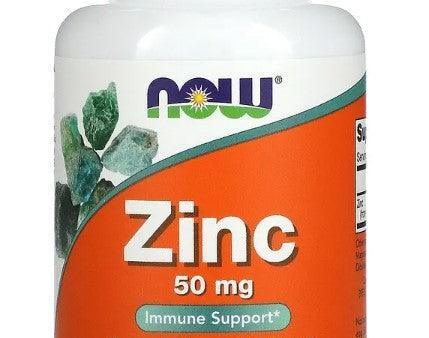 NOW Foods Zinc 50 mg, 250 Tablets Discount