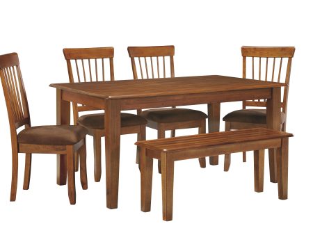 Berringer D199 Rustic Brown 6-Piece Dining Room Set For Sale