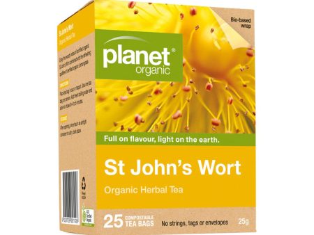 Planet Organic Organic St John s Wort Herbal Tea x 25 Tea Bags For Discount